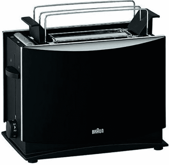 Тостер BRAUN HT450BK 1080Вт черный, Германия